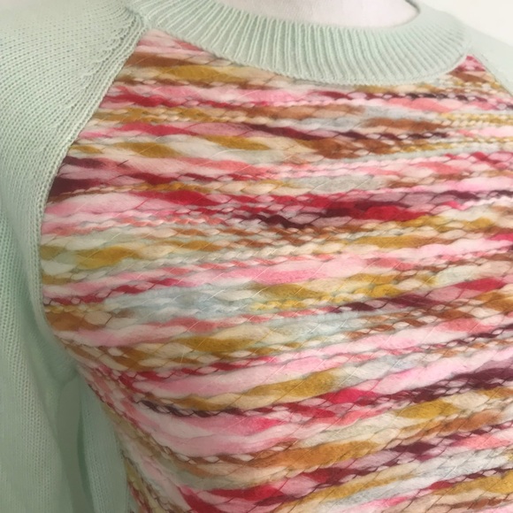 Boutique Rainbow Chunky Crochet Knit Boho Sweater - Picture 4 of 8